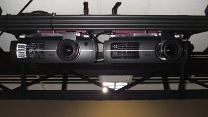 Projection System for 3D Stereoscopic Wall